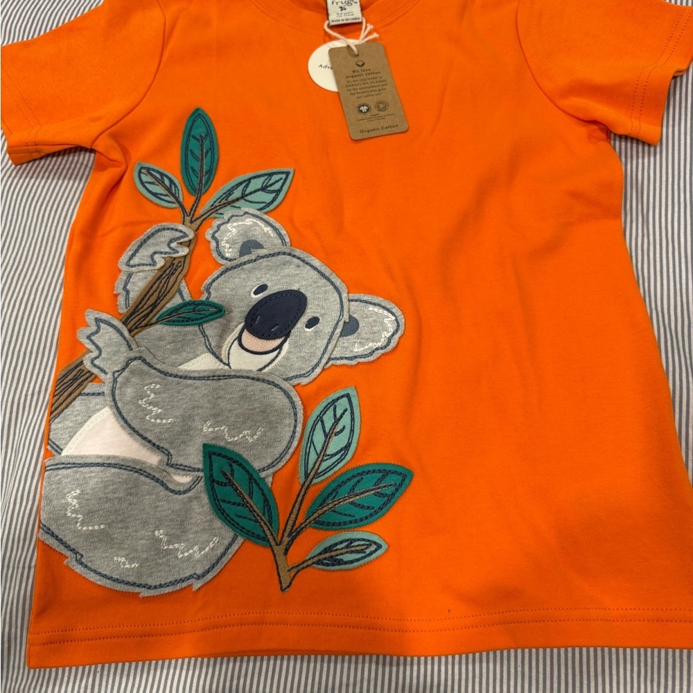FRUGI CARSEN APPLIQUE T-SHIRT size 8-9 years organic cotton - Picture 5 of 11